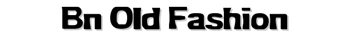 BN-Old Fashion font